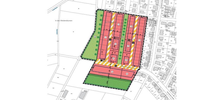 Ausschnitt Bebauungsplan